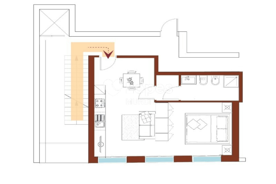 Apartamento com 1 quarto à venda em Pellestrina, Veneza, Itália – Venetia Domus