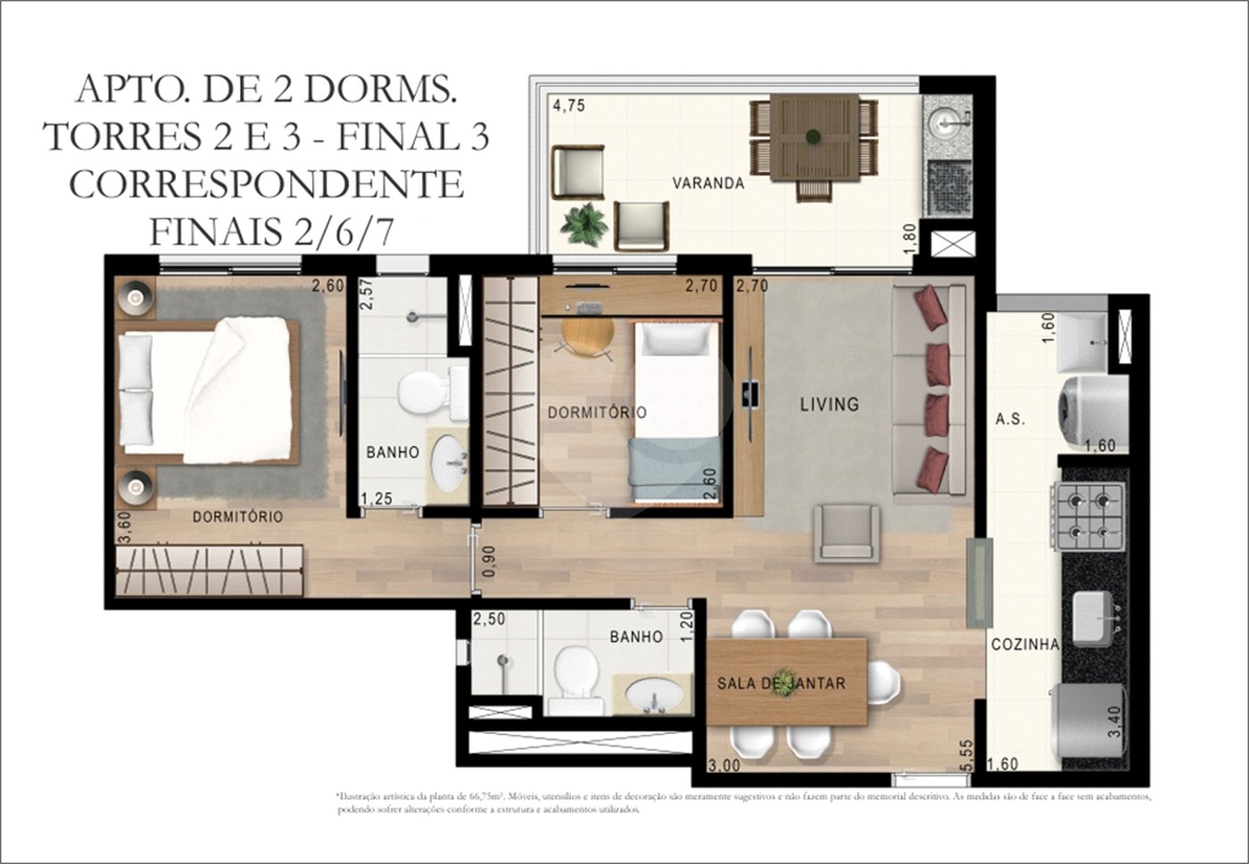 Apartamento à venda com 2 quartos, sendo 1 suíte,  em Campo Grande, São Paulo, SP