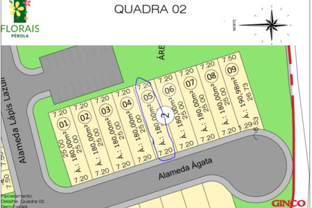 Terreno à venda no condomínio Florais Pérola, Cuiabá - MT