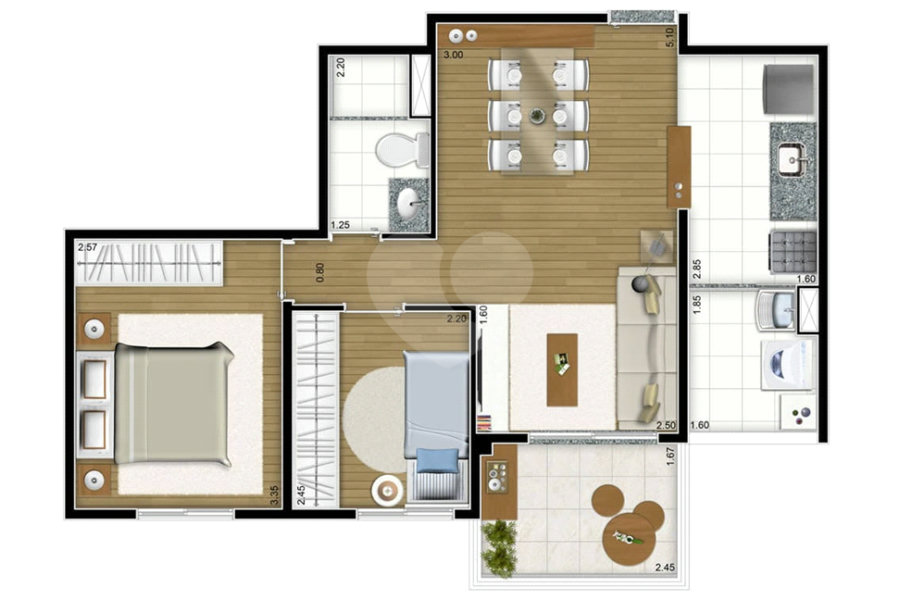 Apartamento à venda com 2 quartos em Vila Guilherme, São Paulo, SP