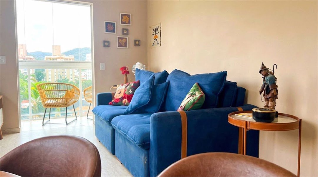 Apartamento com 3 dormitórios à venda, 87 m² por R$ 450.000,00 - Jardim Três Marias - Guarujá/SP