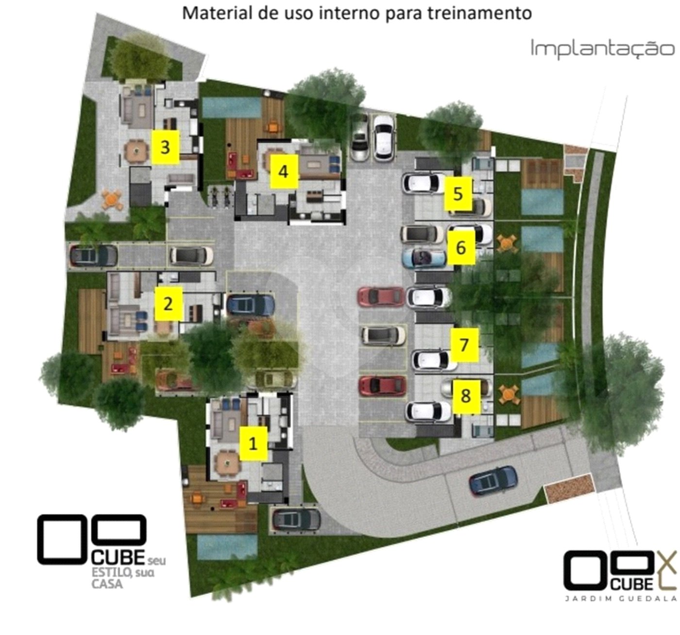 Casa à venda com 3 suítes no condomínio Cube Jardim Guedala, São Paulo - SP