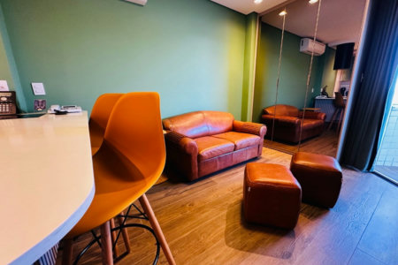 Flat com 1 dormitório para alugar, 43 m² por R$ 7.500,00/mês - Boqueirão - Santos/SP