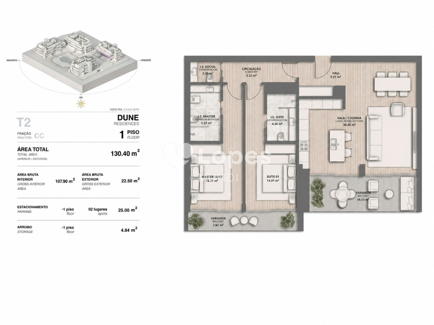 Apartamento T2 à venda em Vilamoura, Algarve, Portugal – Lumare