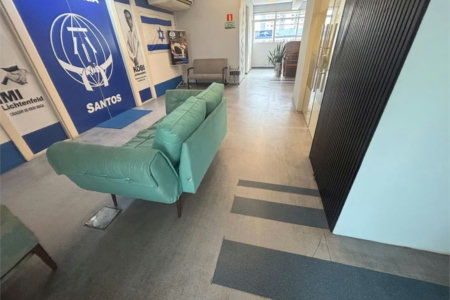 Sala Comercial para venda e locação, Estuário, Santos - SA0057.