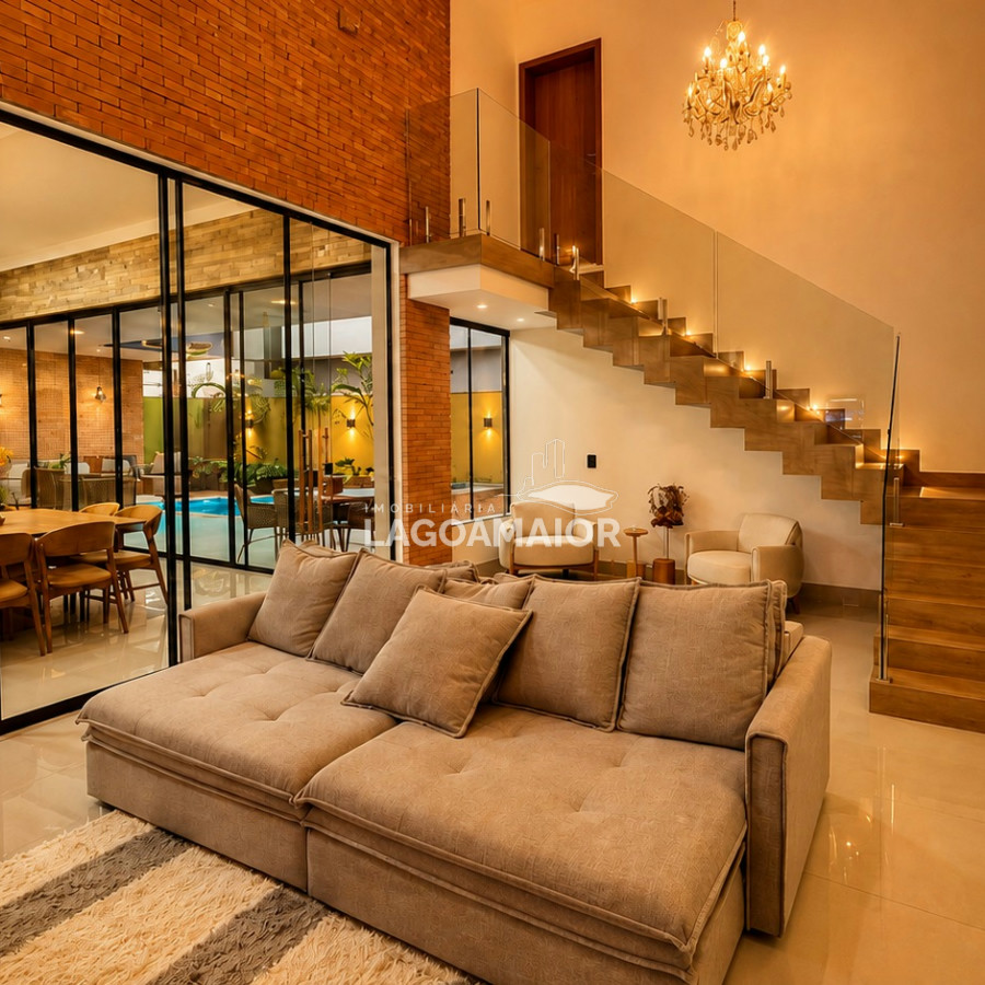 Casa à venda com 4 quartos, sendo 4 suítes, no condomínio Residencial Villa Dumont, Três Lagoas - MS