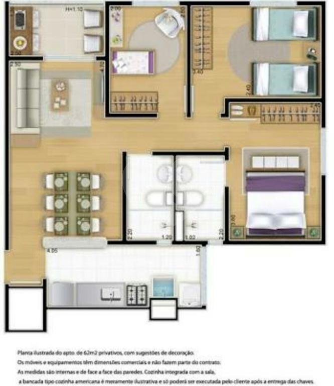 Apartamento à venda com 3 quartos, sendo 1 suíte, em Pirituba, São Paulo, SP
