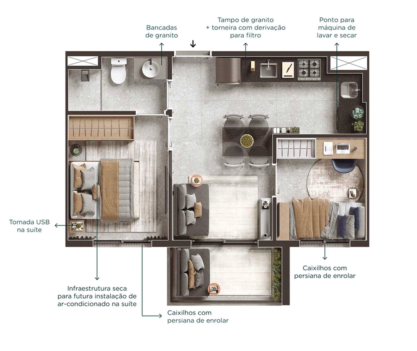 Apartamento à venda com 2 quartos em Campo Belo, São Paulo, SP