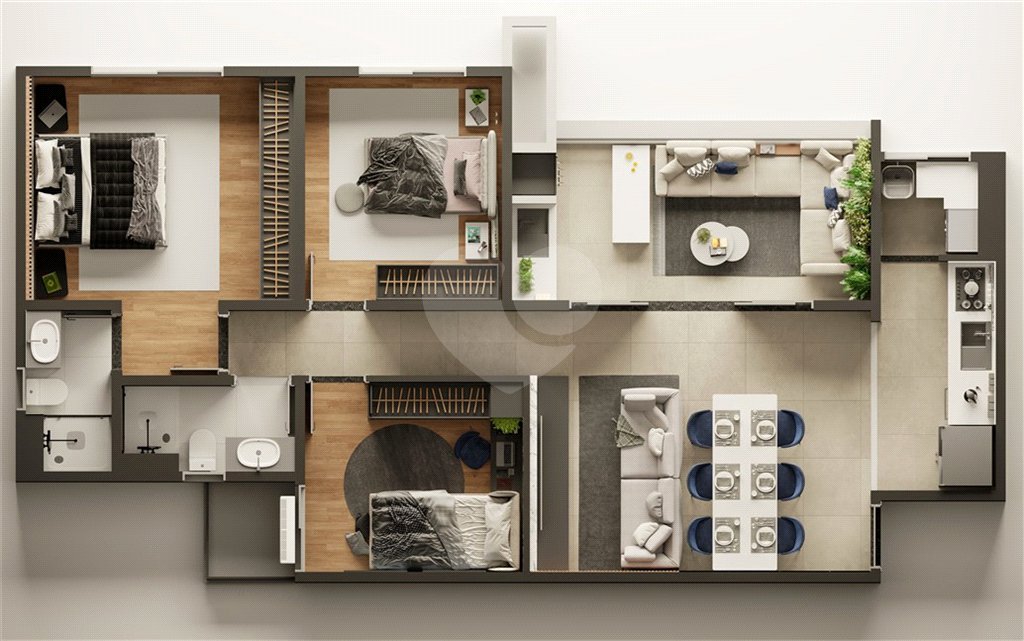 Apartamento à venda com 3 quartos, sendo 1 suíte, em Vila Faustina Ii, Valinhos, SP