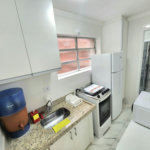 Apartamento mobiliado próximo da praia com 1 dormitório à venda, 32 m² por R$ 390.000 - Embaré - Santos/SP