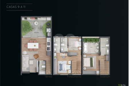 Casa à venda com 3 suítes no condomínio Kza Brooklin, São Paulo - SP