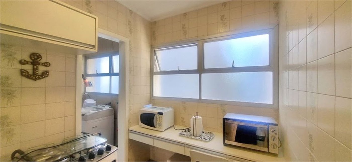 Apartamento porteira fechada com vista para o mar e lazer completo em Pitangueiras – Guarujá