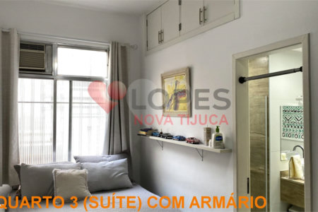 Apartamento à venda com 3 quartos, sendo 1 suíte, em Tijuca, Rio de Janeiro, RJ