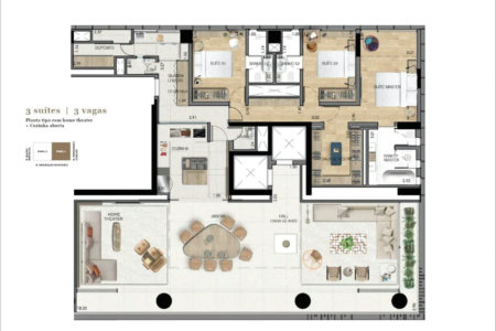 Apartamento à venda com 3 suítes em Pinheiros, São Paulo, SP