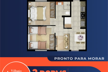 Apartamento à venda com 2 quartos em Vila São Paulo, Mogi das Cruzes, SP