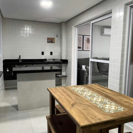 Apartamento à venda com 1 suíte em Caiçara, Praia Grande, SP