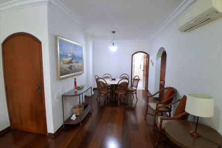 Apartamento com 3 dormitórios para alugar, 135 m² por R$ 6.500,00/mês - Pompéia - Santos/SP