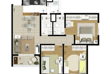 Apartamento à venda com 1 suíte em Vila Andrade, São Paulo, SP