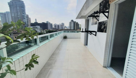 Apartamento Garden 94 m² com 2 dormitórios para venda ou aluguel no Embaré - Santos/SP