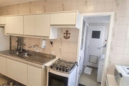 Apartamento porteira fechada com vista para o mar e lazer completo em Pitangueiras – Guarujá