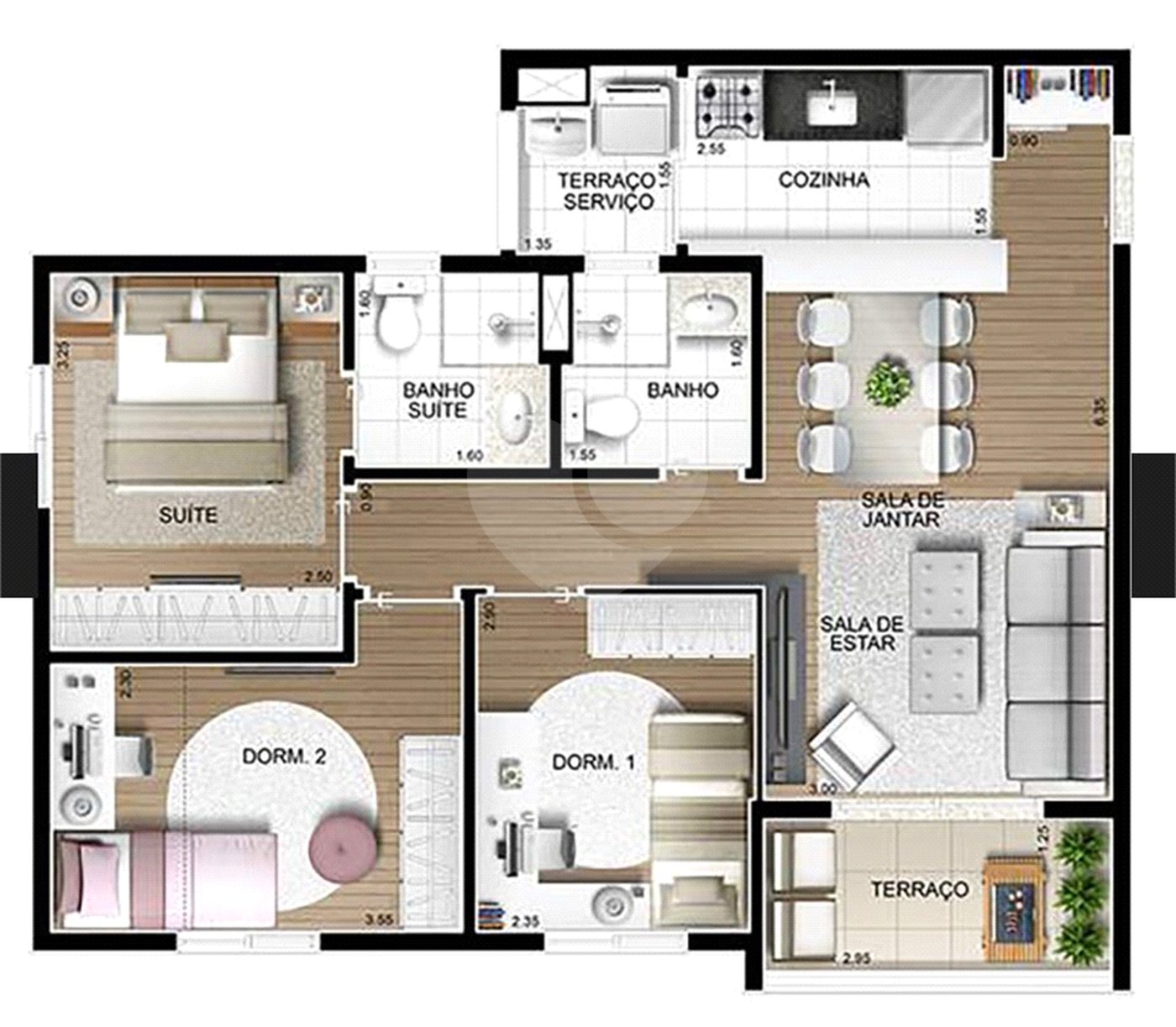 Apartamento à venda com 3 quartos, sendo 1 suíte, em Parque Reboucas, São Paulo, SP