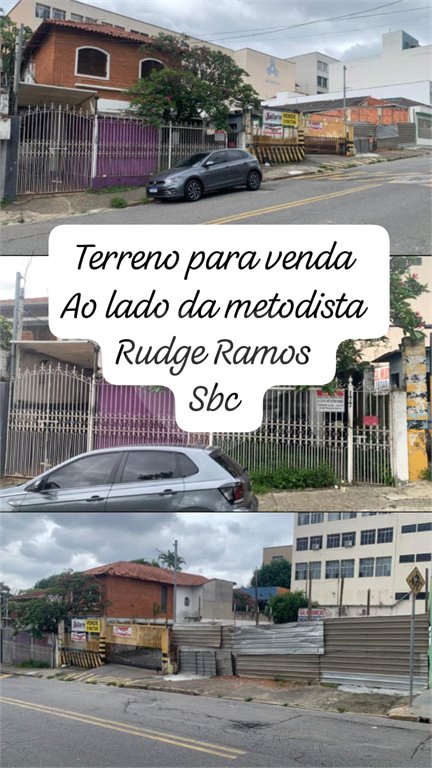 Terreno à venda em Rudge Ramos, São Bernardo do Campo, SP