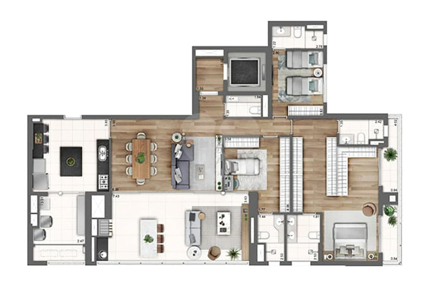 Apartamento à venda com 4 suítes em Perdizes, São Paulo, SP