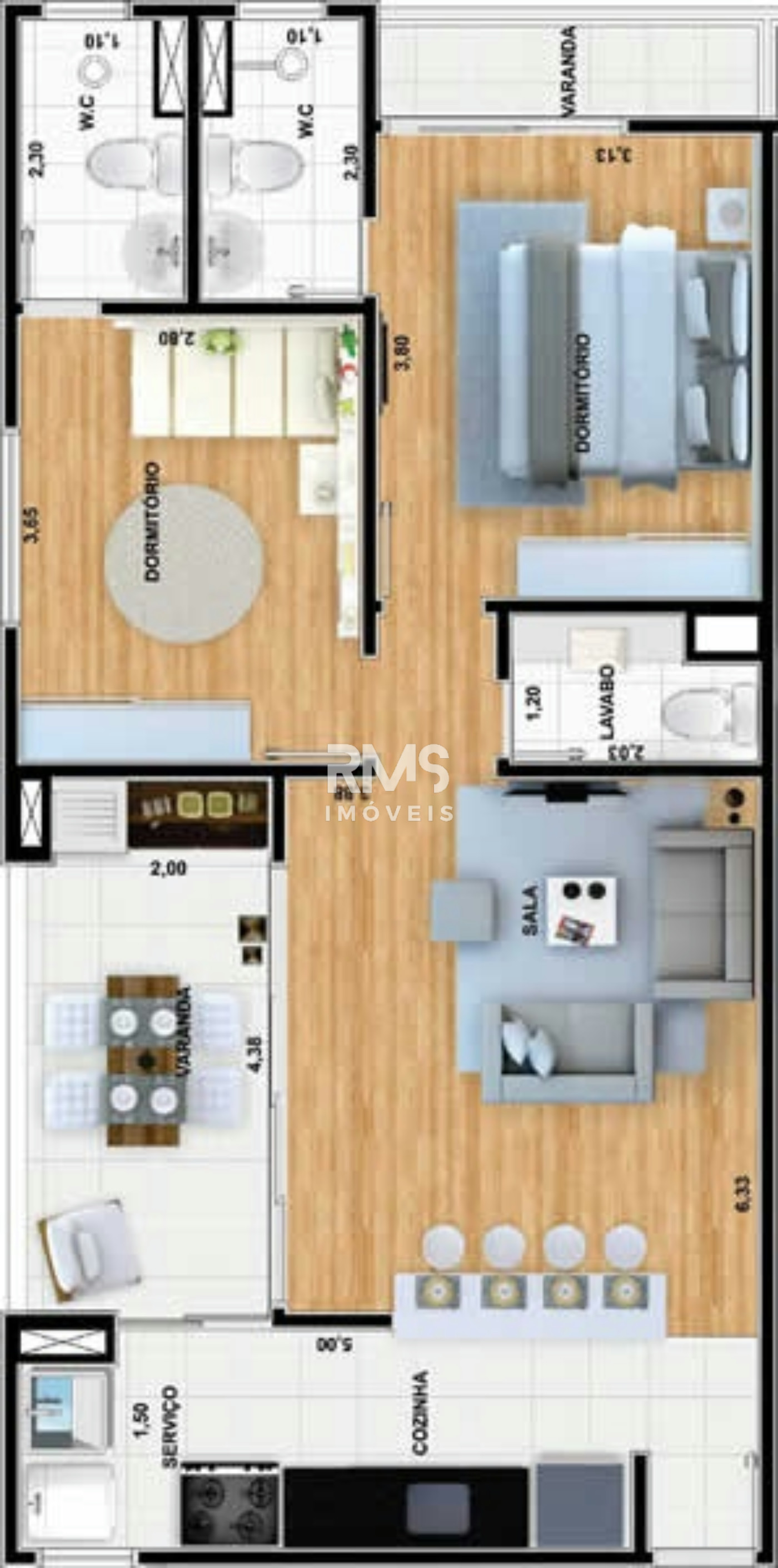 Apartamento à venda com 2 suítes em Itu Novo Centro, Itu, SP
