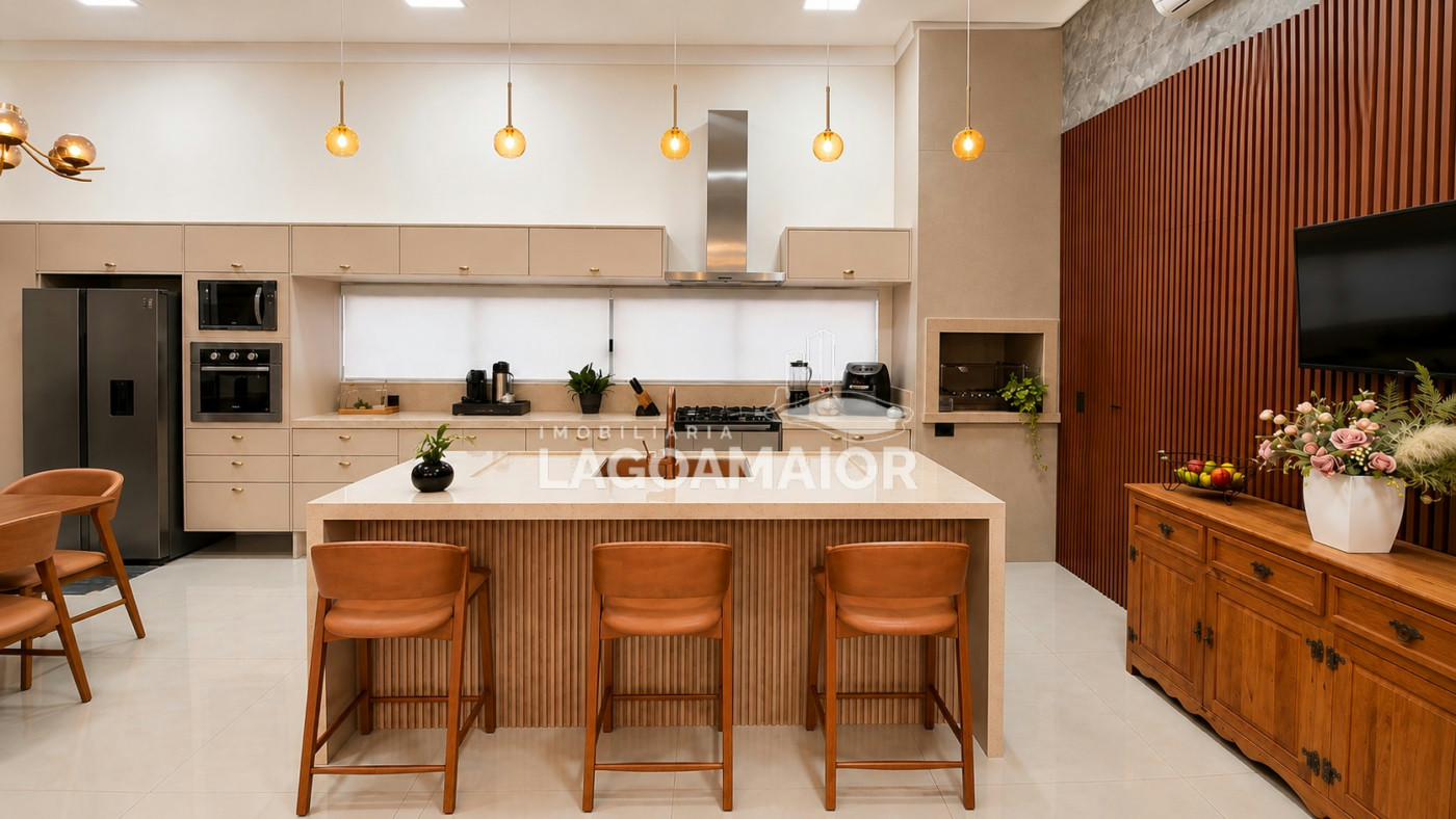 Casa à venda com 4 quartos, sendo 4 suítes, no condomínio Residencial Villa Dumont, Três Lagoas - MS