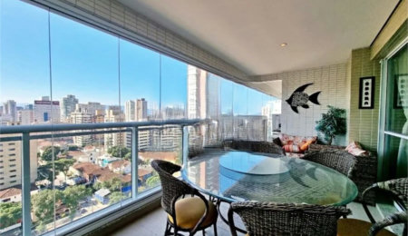 Apartamento com 3 dormitórios à venda, 181 m² por R$ 2.600.000,00 - Gonzaga - Santos/SP