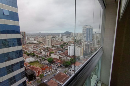 Apartamento Residencial para locação, Boqueirão, Santos - AP0256.