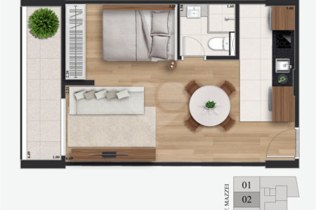 Apartamento à venda com 1 quarto em Vila Mazzei, São Paulo, SP