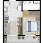 Apartamento à venda com 1 quarto em Água Branca, São Paulo, SP