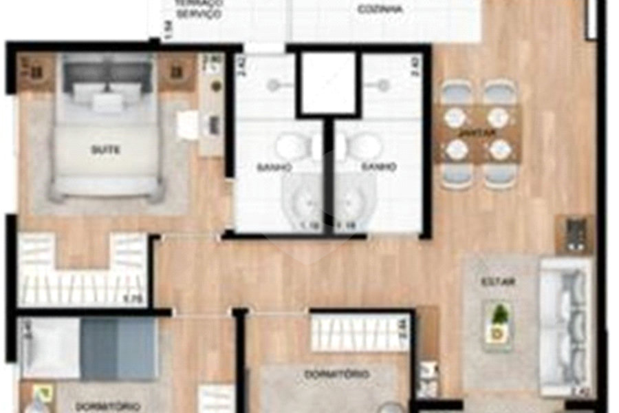 Apartamento à venda com 3 quartos, sendo 1 suíte, em Vila Guilherme, São Paulo, SP
