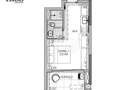 Studio à venda com 1 quarto em Perdizes, São Paulo, SP