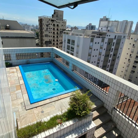 Cobertura com 4 dormitórios à venda, 400 m² por R$ 2.580.000,00 - Ponta da Praia - Santos/SP