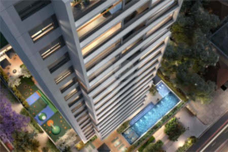 Studio para locação - YBY Ibirapuera Even na Avenida Onze de Junho com 27m²