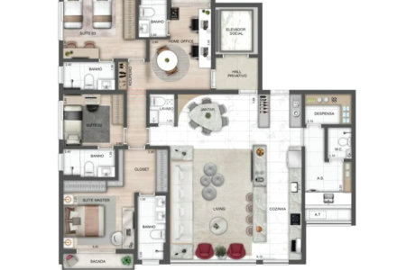 Apartamento à Venda em Perdizes: Upper East Perdizes, 142m², 4 Suítes e Lazer de Luxo na Rua Minerva
