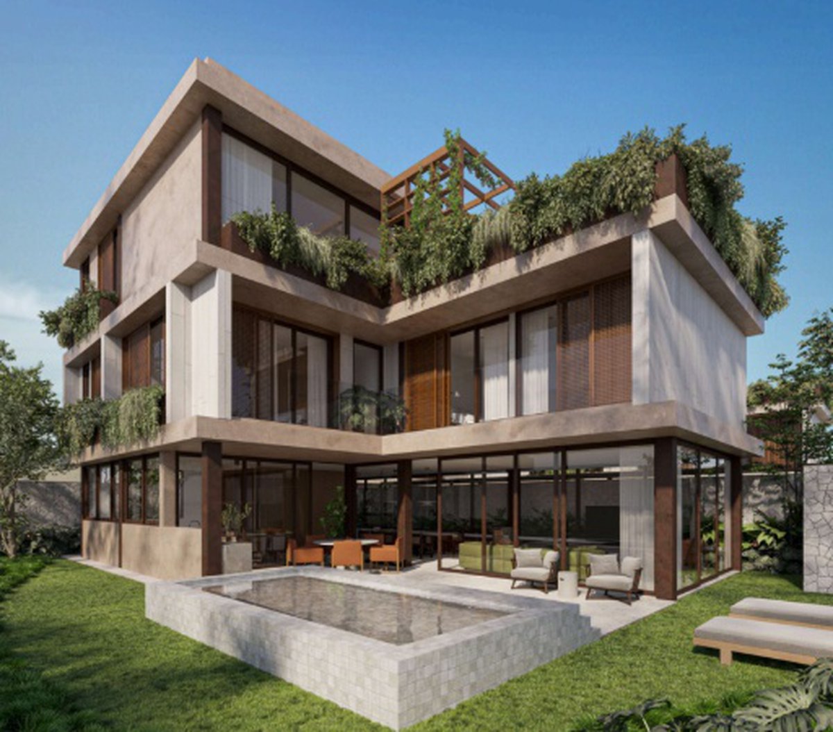 Condomínio de Casas de 844 a 950 m²