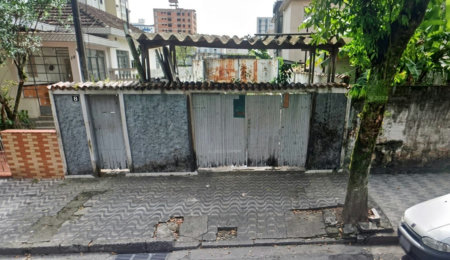 Terreno à venda, 234 m² por R$ 825.000,00 - Embaré - Santos/SP