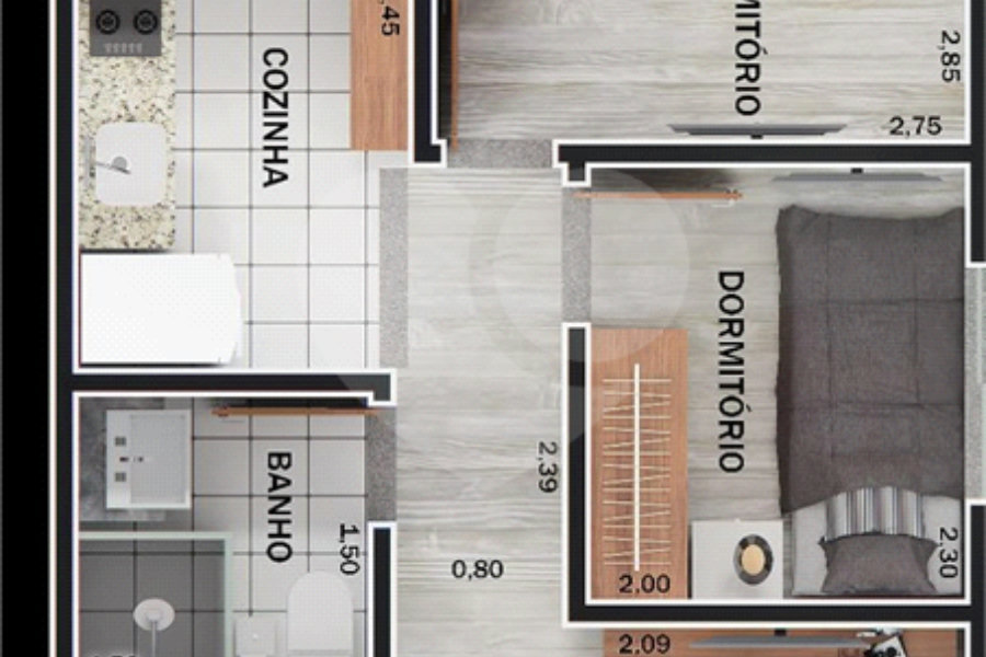 Apartamento à venda com 2 quartos em Parada Inglesa, São Paulo, SP