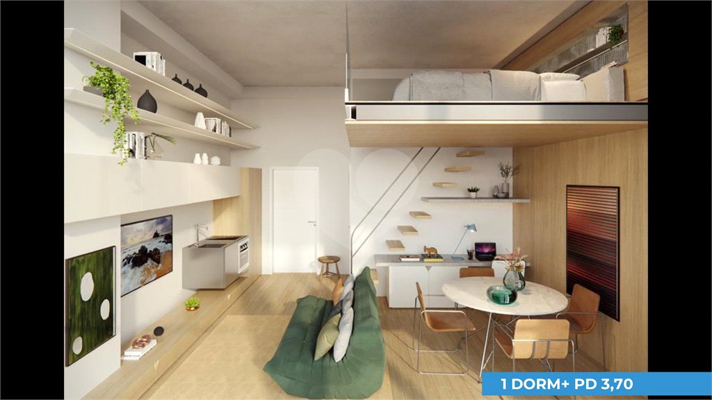 Studio 25 m² – Barô Higienópolis by You, inc | São Paulo