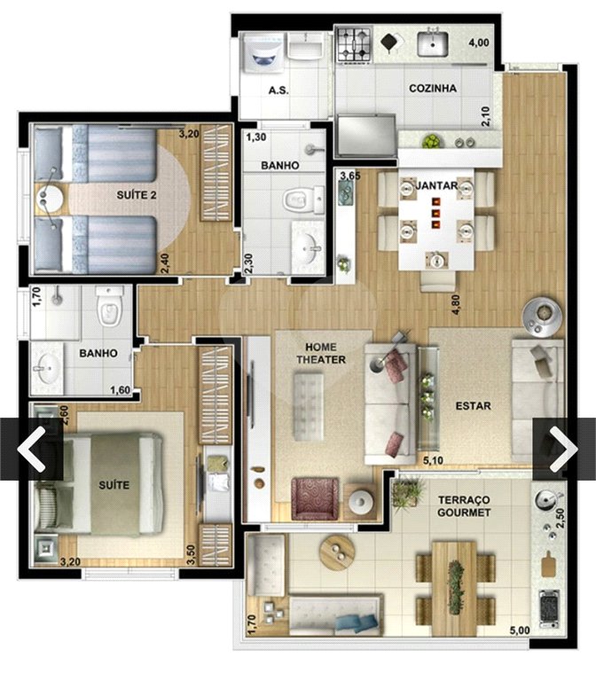 Apartamento à venda com 2 suítes em Vila Andrade, São Paulo, SP