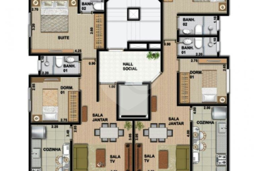 Apartamento à venda com 2 quartos, sendo 1 suíte, em Tremembé, São Paulo, SP