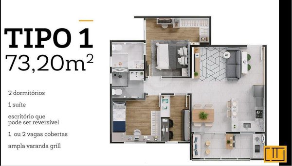 Apartamento 73m² 2