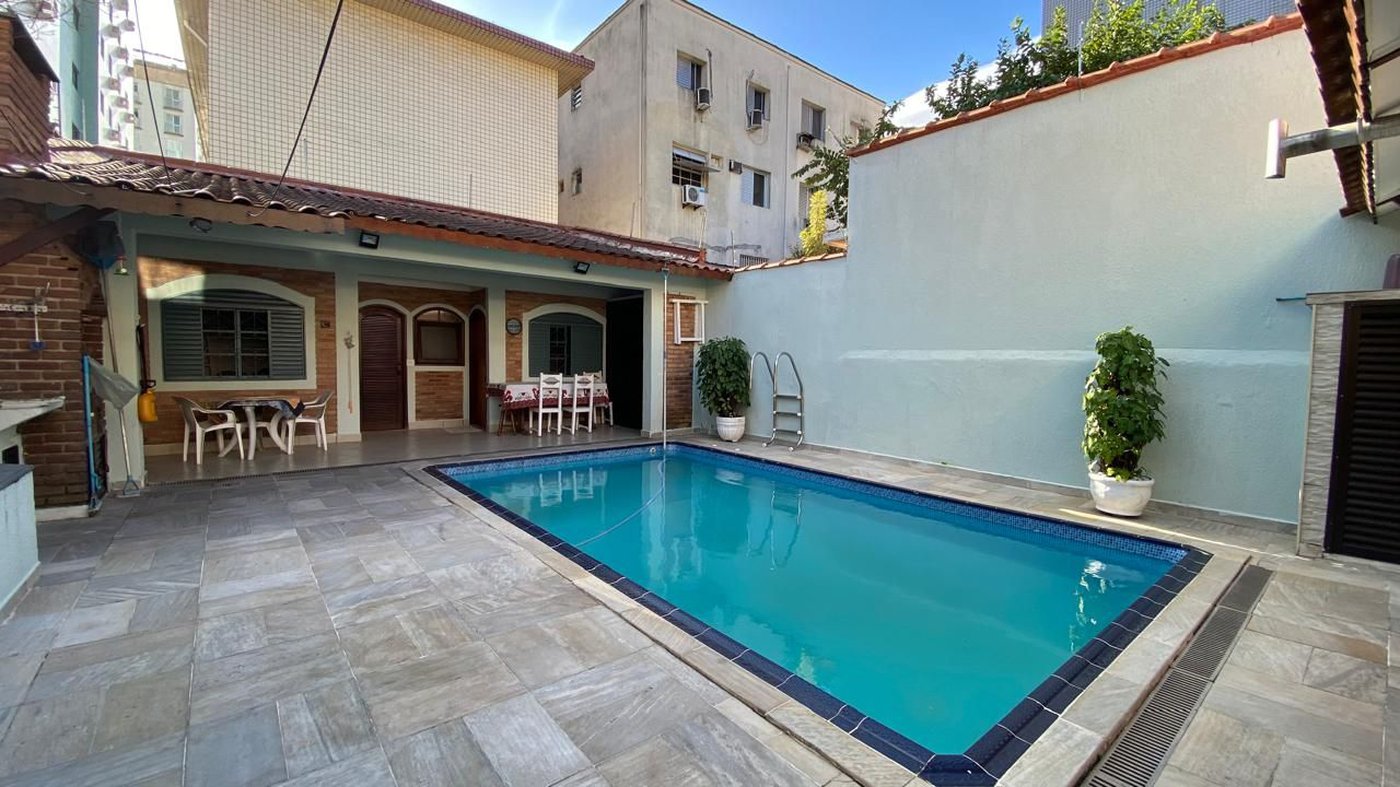 Casa com 4 dormitórios à venda, 380 m² por R$ 2.400.000,00 - Embaré - Santos/SP