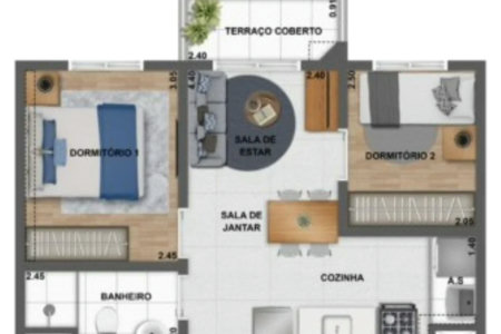 Apartamento à venda com 2 quartos em Vila Andrade, São Paulo, SP