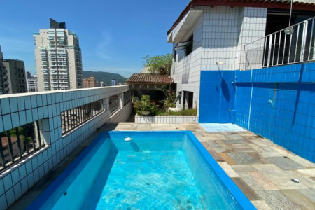 Cobertura com 4 dormitórios à venda, 400 m² por R$ 2.580.000,00 - Ponta da Praia - Santos/SP