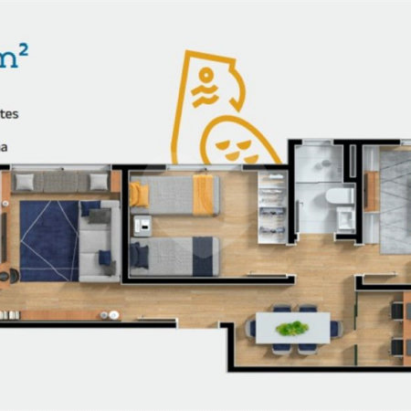Apartamento à venda com 2 quartos em Parque Residencial Rafael Alcalá, Porto Feliz, SP