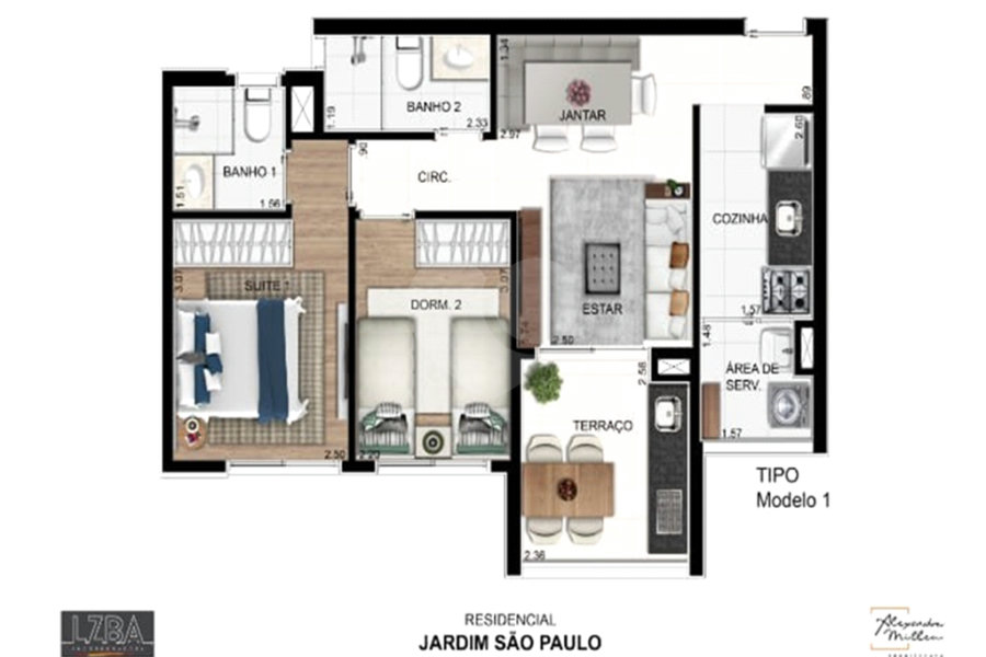 Apartamento à venda com 2 quartos, sendo 1 suíte,  em Santana, São Paulo, SP